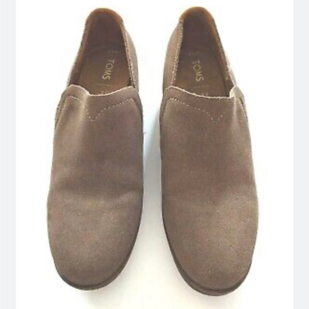 TOMS Tan ankle booties size 7 - Picture 2 of 9
